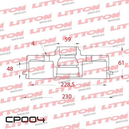 6c Campana De Freno Fiat 500 12/14 1
