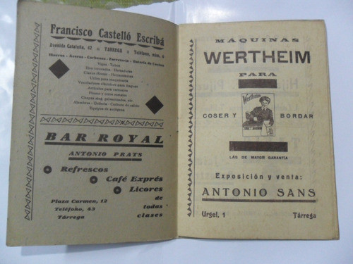 Fiesta Mayor Tarrega 1941 Santas Espinas Virgen Del Alba 1