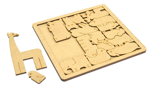 Juego Didactico Encastre Animales Puzzle Rompecabezas 0