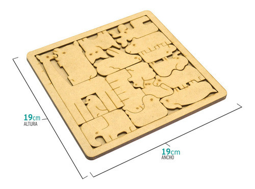 Juego Didactico Encastre Animales Puzzle Rompecabezas 1