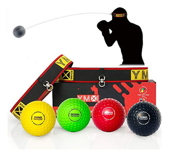 Juego De Bolas Reflejas De Boxeo Ymx - 4 Bolas Reflejas De R 0