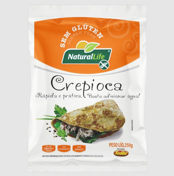 Crepioca Natural Life Sem Glúten 250gr - Kit Com 2 0