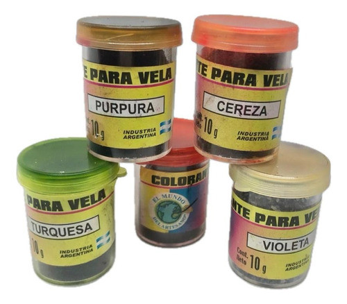 Colorante Para Vela Parafina/soja X 10 Gramos 0