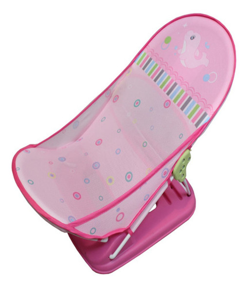 Banheira Infantil Banho Cadeira Funny Impermeável Rosa 9kg 0 Banheira Infantil Banho Cadeira Funny Impermeável Rosa 9kg 0