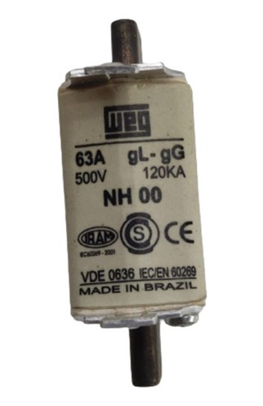 Fusible /cartucho Weg Nh00  63a Gl/gg 500v 120ka 0