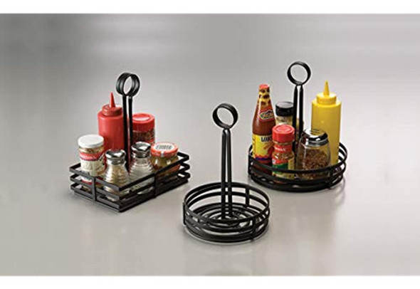 Cesta Rectangular Para Condimentos De Metal Forjado American 1