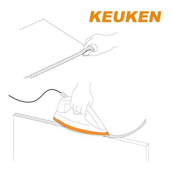 Tapacanto Filo Preencolado 50mm X 50 Mts Linoza 1