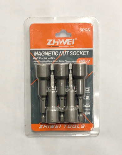 Adaptador Magnetico X 5 Pcs  Vaso Atornillar 3/8 X 65mm 1