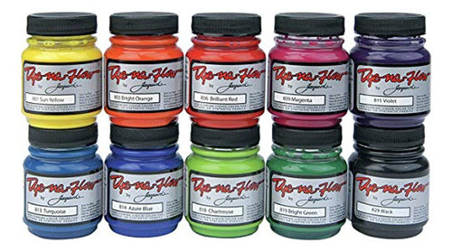 Jacquard Dyenaflow Juego De 10 Pinturas Especiales 225 Oz Va 0