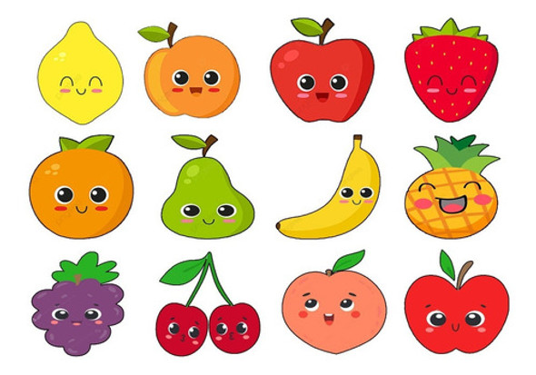 Termocolante Estampado Frutas Bonitinhas, Patch Estampado 0