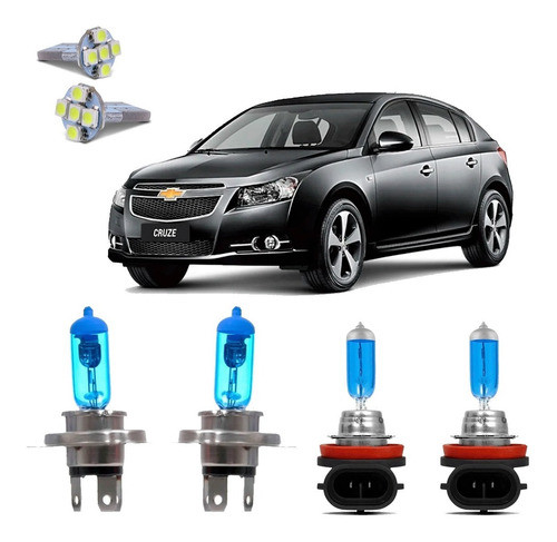Lâmpada Super Branca Qualyten Cruze 2011 À 2014 Efeito Xenon 1