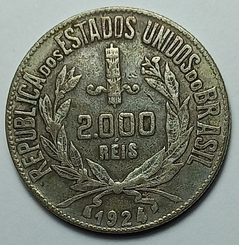 Brasil - 2000 Reis 1924 - Km 526 (ref 020) 1