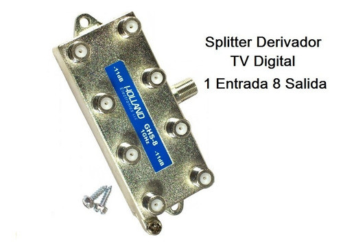 Splitter Derivador Digital Y Tv Cable  8 Tv  *** Ftatvhd *** 0
