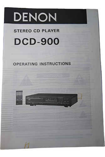 Manual De Compactera Denon Dcd-900 Made In Japan  Impecable 0