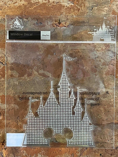 Calcomanía Autoadhesiva Para Ventanas Original Disney Parks 0