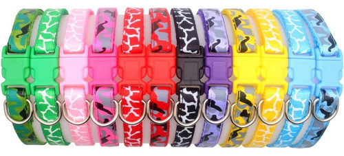 Yoy 12 Pcs / Set Soft Nylon Puppy Whelping Id Collars - Ajus 0