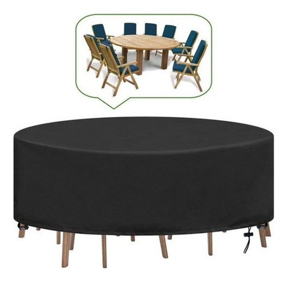 Para Capa Protetora Mesa Jardim Redonda Impermeável Uv 0