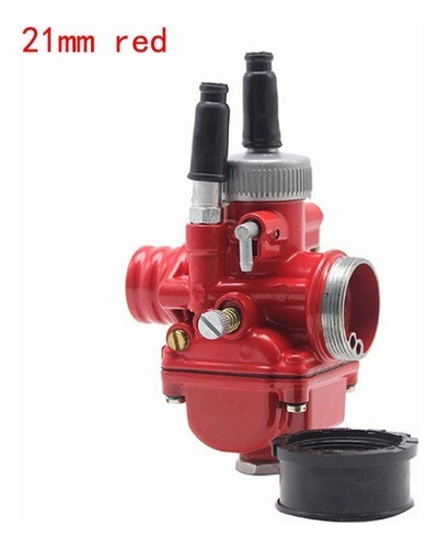 Carburador De Corrida Vermelho Phbg Ds 21mm Motocicleta 0