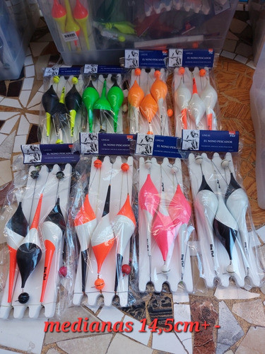 Linea De Pejerrey Premium Boya Bigflot Mediana Con Trampa 1