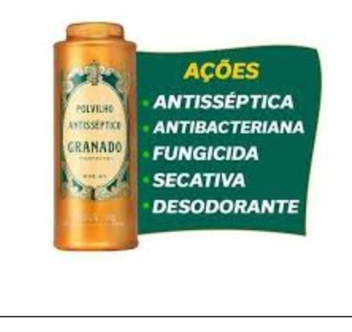 Polvo Antiseptico Granado Talco Para Pies X 3 Unidades 1