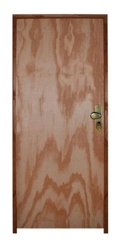 Kit Porta De Madeira 210x92cm Batente 11cm Fechadura Golf 0