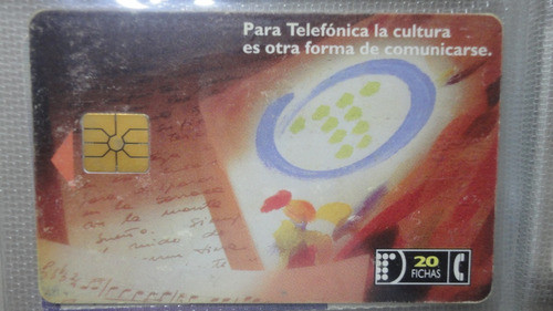 Tarjeta Telefonica  Decada 90 - Telefonica Cultura 3 0