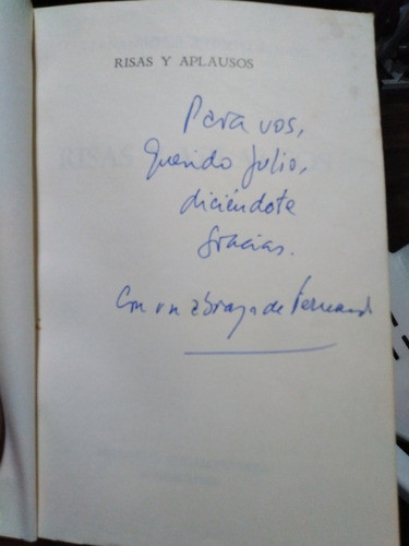 Risas Y Aplausos -dedicado- Fernando Sánchez Sorondo -envíos 1