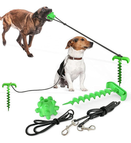 Hallwayee Dog Tie-outs & Stakes Toys Outdoor Powerful Tether 0