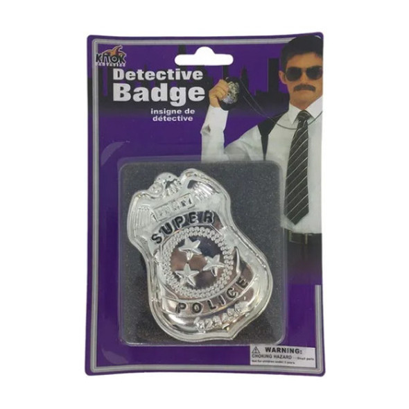 Kit C/ 5 Detetive Colar Distintivo Insígnia  - Brincadeira 0