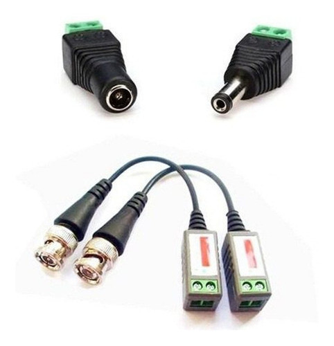 Kit Balun Video+dc Cctv Camaras Seguridad. Puresonic 0