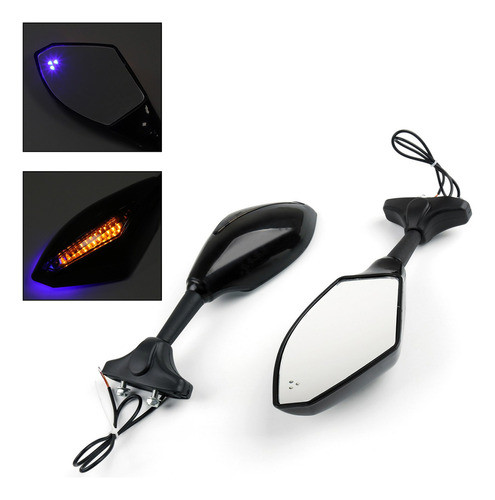 Espelhos Led Para Yamaha Yzf R6 R6s Fz1 Fz6 Faça 1 Par 1