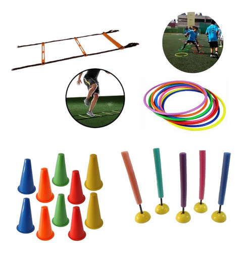 Set Kit De Entrenamiento Futbol N°4 Material Para Profes 0