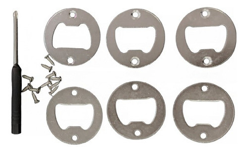 Set Chapitas Para Destapadores + Tornillos + Destornillador 0