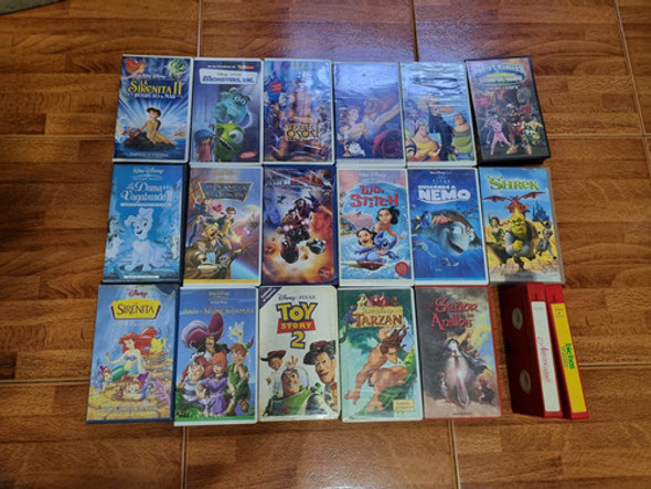 Video Vhs Disney Infantiles Originales Sello Holográfico 0
