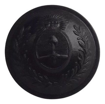 Antiguo Boton Escudo Nacional Militar - De Plastico 2,2cm 0