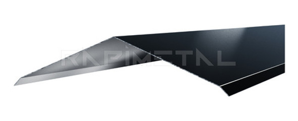 Zingueria Cumbrera Caballete 20x20 Color Negro 1,22 Metros 0