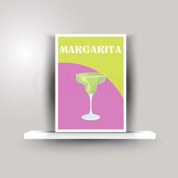 Póster Imprimible Margarita Bebidas Poster Digital Deco 1