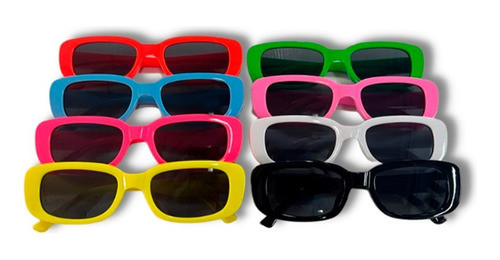 Anteojo De Cotillon Plastico Cuadrado - 6 Colores 0