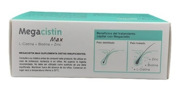 Megacistin Max Fortalecedor Anti Caida X 30comp X3 Cajas 1