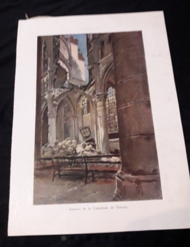 Antiguas 3 Pinturas Francois Flameng, L' Illustration 1917 1