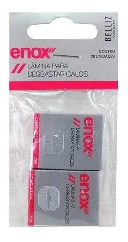 Kit Lâmina Para Desbastar Calos Enox Belliz Cont 10 Cada Cx 1