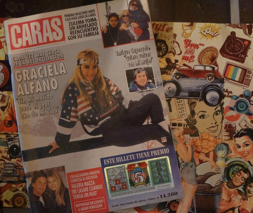 Caras Agosto 1994 Graciela Alfano Carlos Jauregui Vale Mazza 0