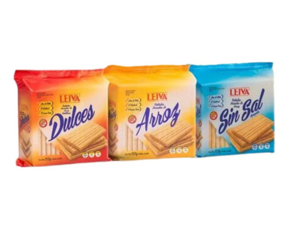 Tostadas De Arroz Leiva Sin Gluten 12 U X 150 Gr Con Envío 0