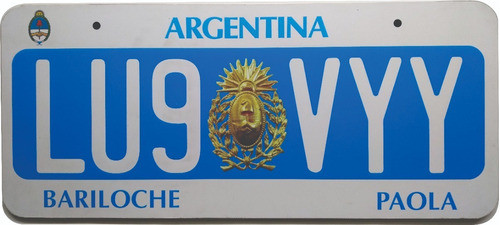 Chapa Patente Radioaficionados  Nacional (plasticas) De Pvc 0