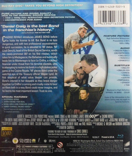 Blu-ray 007 Casino Royale Brilhante - Leg - Importado 1
