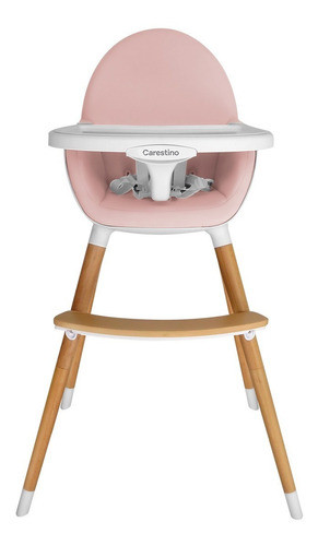 Silla De Comer Carestino Neo Rosa Doble Bandeja 2 En 1 1