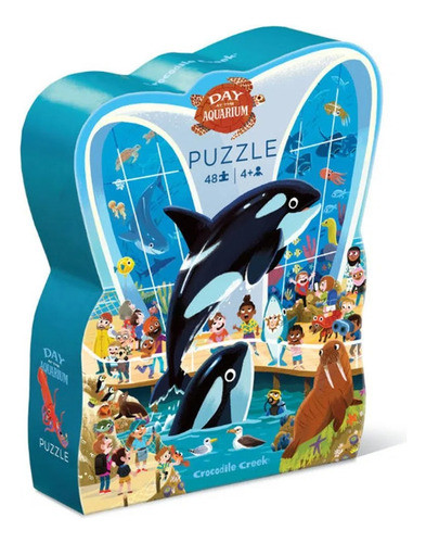 Puzzle Dia En El Acuario 48 Piezas Rompecabezas Cocodrile Ed 0