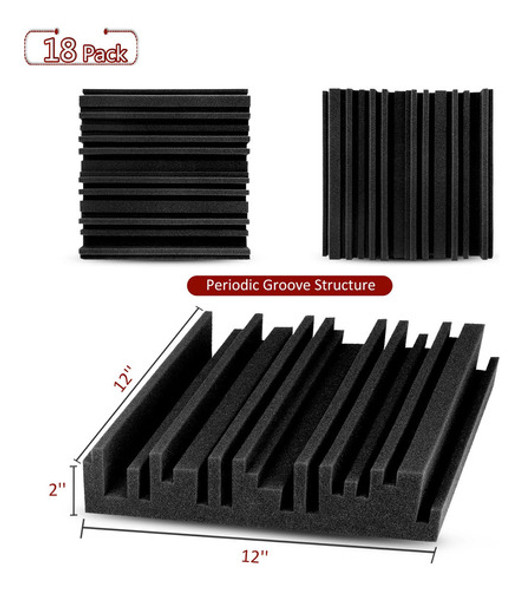 Troystudio Panel De Espuma De Absorcion Acustica De Estudio, 1