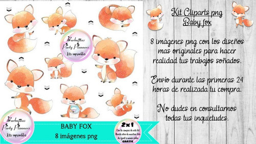 Cliparts Imagenes Png Baby Fox Zorro Bebé 1