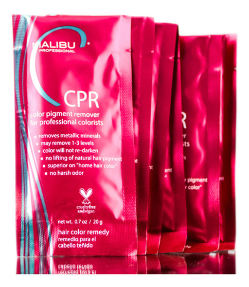 Redutor De Pigmento De Cor Malibu C Cpr 6 X 20ml 0